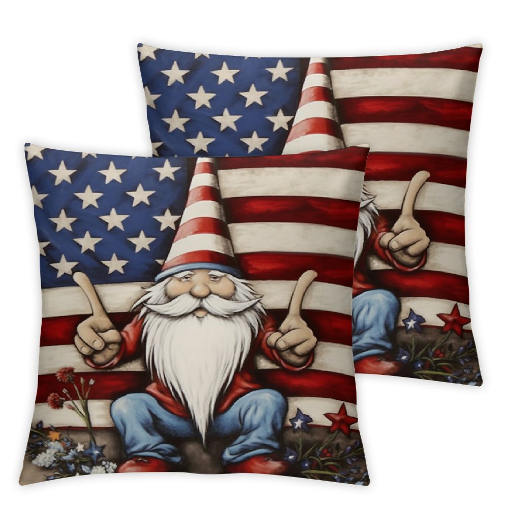 4th of July Pillow Covers Set of 2 Independence Day Decor Decorations