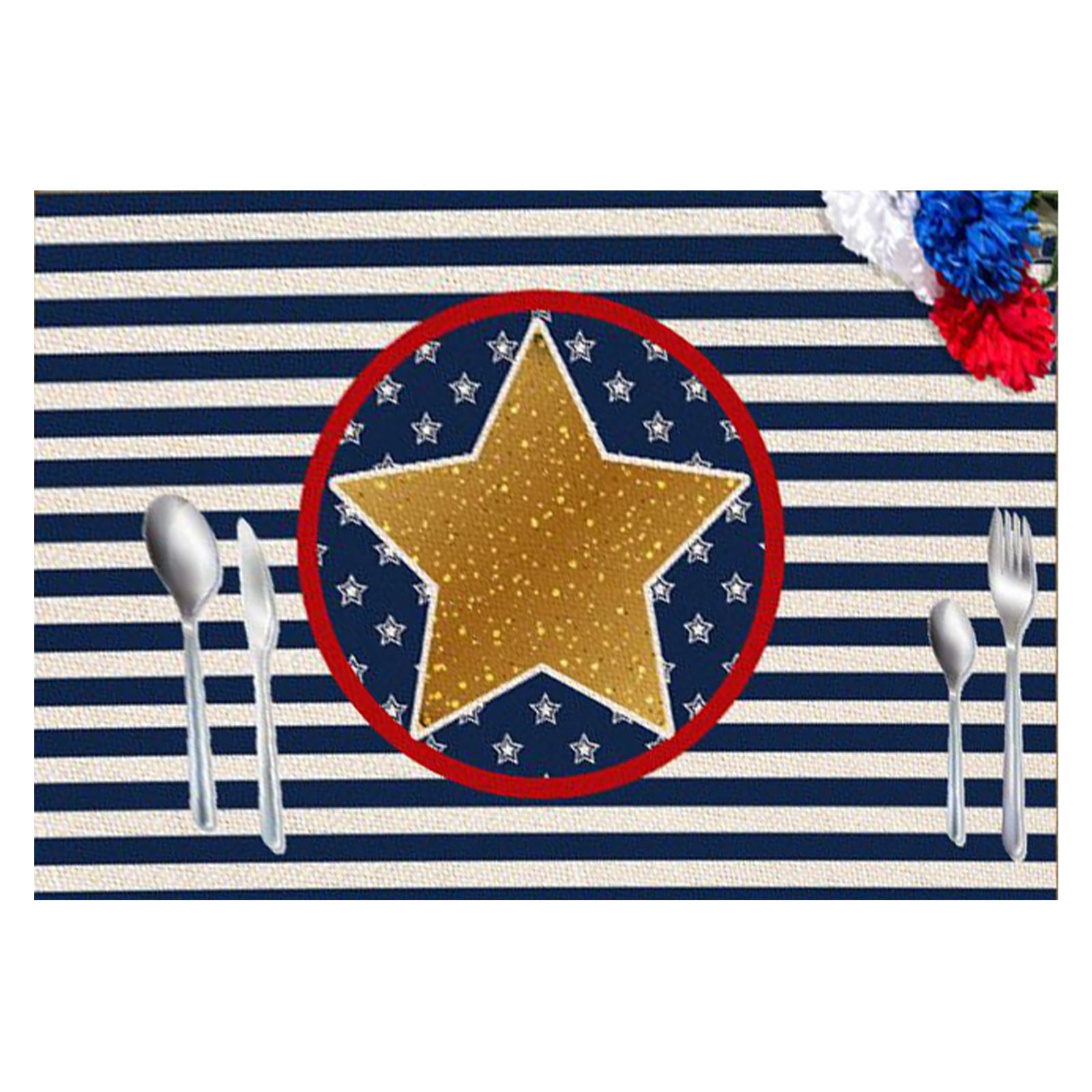 Patriotic Table Runner With Gnomes & Stars – 4th Of July, Memorial Day Home Decor - View #4