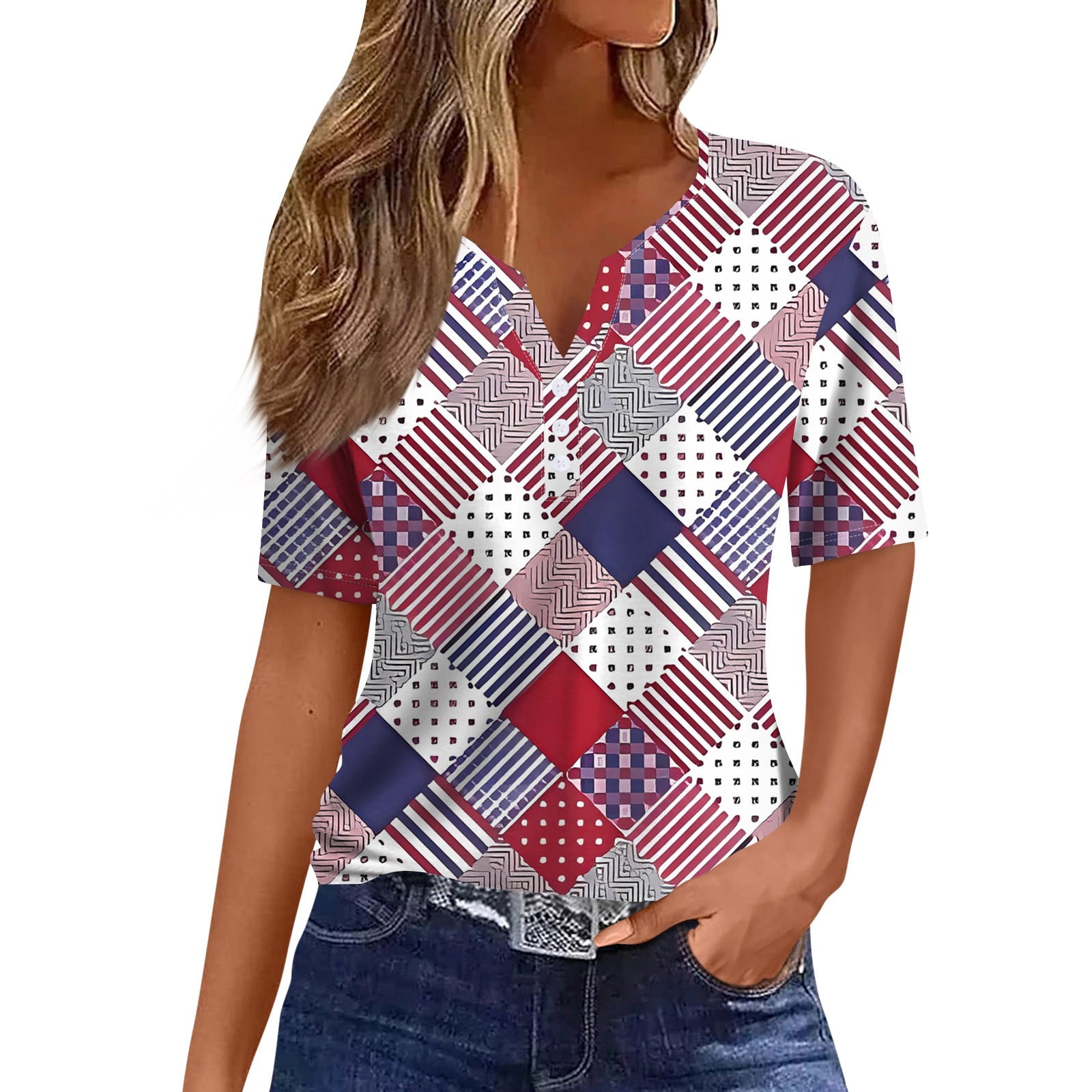 4th of july plus size tank tops