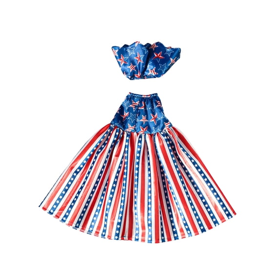 4th of July Porch Goose Outfit, 23" High Lawn Goose Statue Patriotic Costume Clothing, 250 Anniversary US Independence Day Porch Garden Goose Clothes for Outdoor Patio Yard Decoration