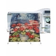 thumbnail image 1 of 4th of July RV Awning Sun Shade Screen 9'X7' Stars American Flag Flower Mesh Sunscreen Patriotic Freedom Awning Shade Screen with Zipper UV Blocker Completed Kits for RV Motorhome Camper, 1 of 7