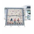 thumbnail image 1 of 4th of July RV Awning Sun Shade Screen 9'X7' US Flag Stars Stripes Mesh Sunscreen Gnome Buffalo Check Awning Shade Screen with Zipper UV Blocker Completed Kits Outdoor Canopy for RV Motorhome Camper, 1 of 7
