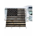 thumbnail image 1 of 4th of July RV Awning Sun Shade Screen 9'X7' Vintage American Flag Mesh Sunscreen Old Retro Wood Grain Awning Shade Screen with Zipper UV Blocker Completed Kits for RV Motorhome Camper, 1 of 7