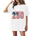 thumbnail image 1 of 4th of July Shirt,250 Anniversary Usa Shirt,Freedom Shirt,Usa Shirts for Women,1776-2026 250th Anniversary Shirt Women America Flag Patriotic Freedom Birthday Tshirt Clothes,White,Large, 1 of 4