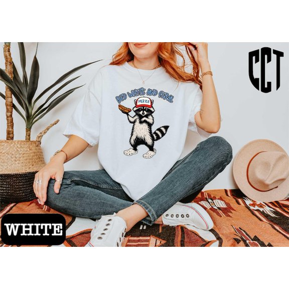 4th of July Shirt,Feral Shirt Feral Girl,Red White and Feral Shirt,Independence Day,America Shirt,Patriotic Mama Tee July 4th SWEATSHIRT All Size S-5XL