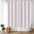 thumbnail image 1 of 4th of July Shower Curtain for Bathroom Decor Independence Day Patriotic Stars Red White and Blue Bath Curtains Sets with Hooks Waterproof Standard 72"x72", 1 of 6