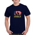 thumbnail image 1 of 4th July Skyline Silhouette T-Shirt Men -Image by Shutterstock, Male 5X-Large, 1 of 4