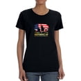 thumbnail image 1 of 4th July Skyline Silhouette T-Shirt Women -Image by Shutterstock, Female Large, 1 of 4