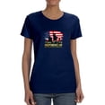 thumbnail image 1 of 4th July Skyline Silhouette T-Shirt Women -Image by Shutterstock, Female Medium, 1 of 4