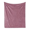 thumbnail image 1 of 4th of July Soft Flannel Fleece Blanket, Diagonal Stripes with Stars Union of the States Day of Independence, Cozy Plush for Indoor and Outdoor Use, 50" x 60", Violet Blue Red White, by Ambesonne, 1 of 5