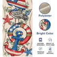 thumbnail image 1 of 4th of July Stars Dining Table Runner, Blue White Red Stripes Patriotic America Burlap Kitchen Decoration, American USA Indoor Outdoor Home Decor Party Supply 13.8 x 71 Inches, 1 of 6