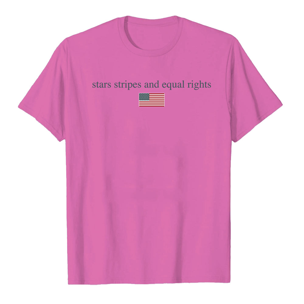 4th July Stars Stripes & Equal Rights Human Rights USA Flag Shirt ...
