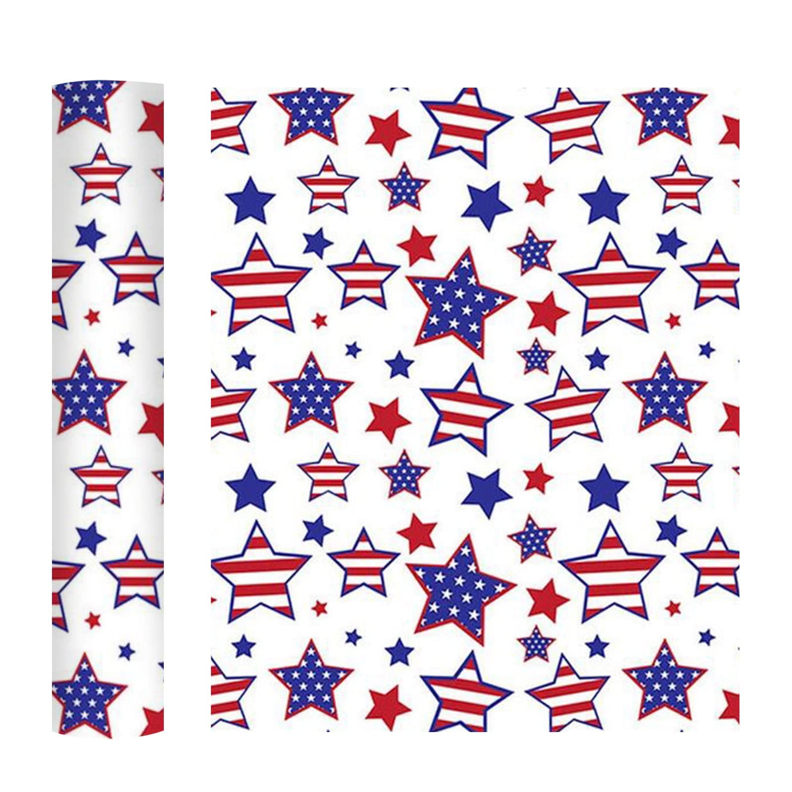 Masper 100-Pack 4th Of July Stickers - Non-Repeating Patriotic Designs, American Flag, Stars For Kids & Party Decor