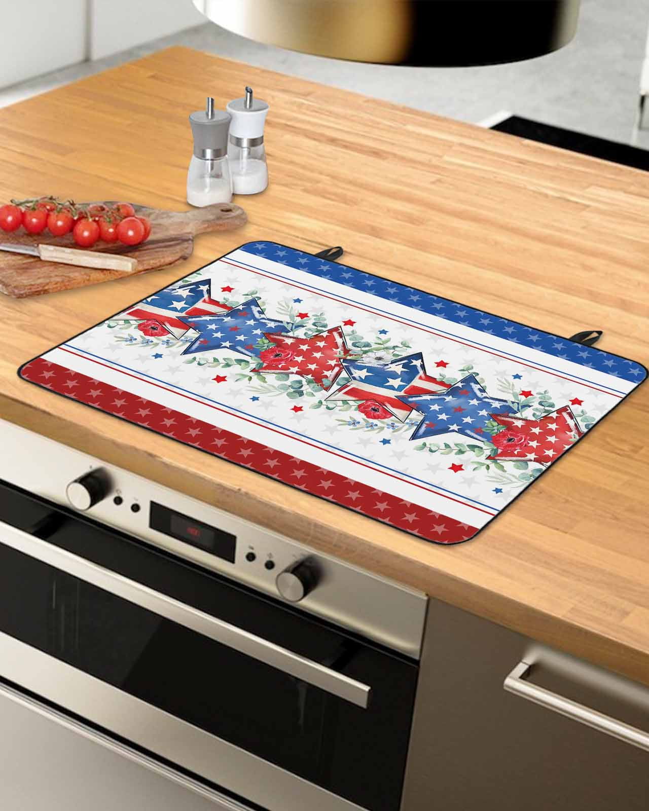 4th of July Stove Top Covers for Electric Stove, Heat Insulation