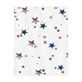 thumbnail image 1 of 4th of July Super Soft Flannel Fleece Blanket, American Flag Stars Patriotic Lightweight Blankets, Independence Day Cozy Microfiber Plush Throw Blankets for Bed Sofa Couch Camping, 27.5" x 29.5", 1 of 7