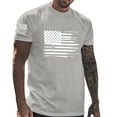 thumbnail image 1 of 4th of July T-Shirt Men American Flag T-Shirt Mens Patriotic Tshirt Mens American Flag Shirt Men Men Casual Round Neck Printing Pullover Fitness Sports Shorts Sleeves T Shirt Blouse, 1 of 4