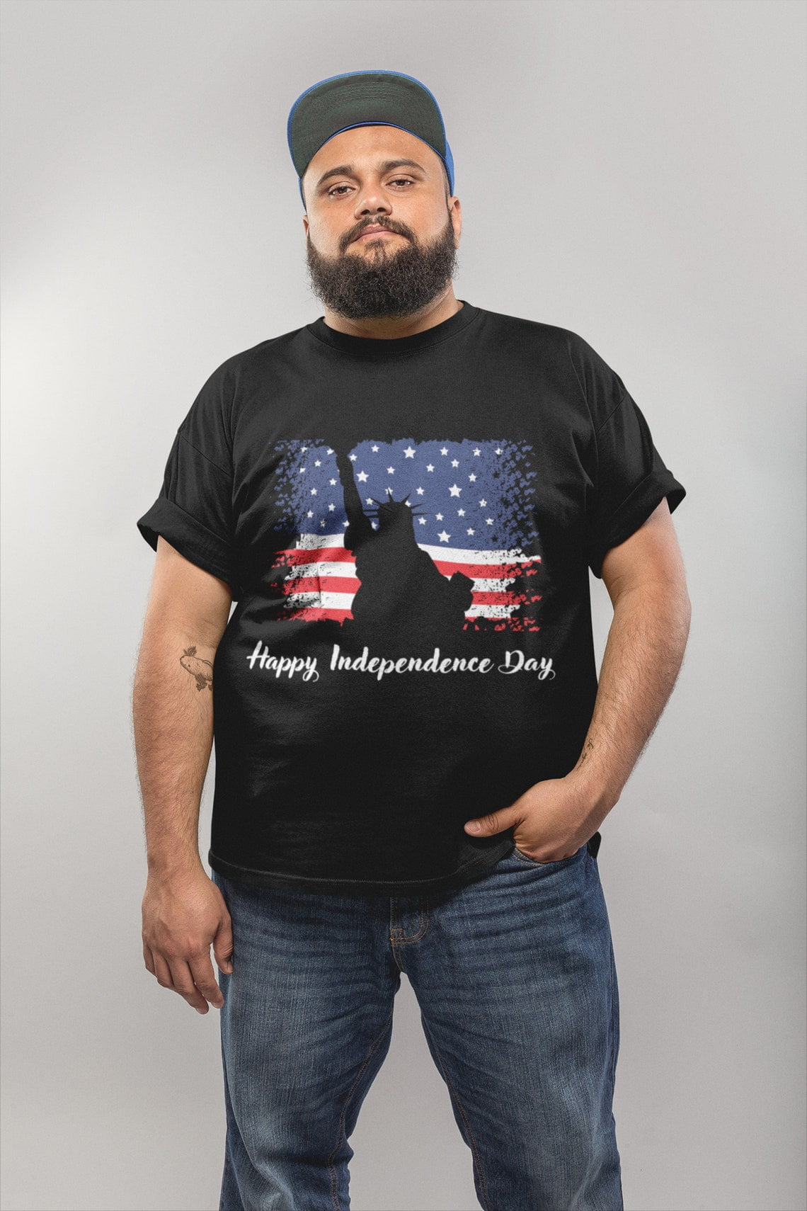 4th July TShirt, Statue of Liberty Tee, USA Flag Graphic Shirt