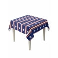 thumbnail image 1 of 4th of July Table Cloth, Independence Day Blue White Red Stripes Country Star Waterproof Tablecloth for Square Tables, Washable Fabric Table Cover for Restaurant Kitchen Dining Tables 54"x54", 1 of 6