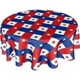 thumbnail image 1 of 4th of July Table Cloth Round 60 Inch Patriotic American Flag Tablecloth Washable Blue Buffalo Plaid Stars Independence Day Memorial Day Table Cover Decorative for Party Picnic Dinner Kitchen Home, 1 of 6