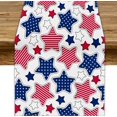 thumbnail image 1 of 4th of July Table Runner, America Flag Stars Memorial Day Independence Day Patriotic Table Decoration for Home Kitchen Home Party Holiday Dinner Home Decor 13.8x90in, 1 of 8
