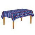 thumbnail image 1 of 4th of July Tablecloth,Independence Day Patriotic Plastic Tablecloth Disposable Table Cover for Patriotic Party Supplies,Decorations for Independence,Veterans,Memorial Day,52x108In, 1 of 8