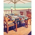 thumbnail image 1 of 4th of July Tablecloth with Umbrella Hole and Zipper American Flag Round Outdoor Tablecloths 60 Inch Outside Table Cloths Stars Red Stripes Patio Table Cloth Cover for Independence Day Garden Decor, 1 of 5