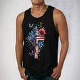 thumbnail image 1 of 4th of July Tank for Men American Flag Tanks for Men Patriotic Tops Patriotic Tank Top Fourth of July Tank Men's Leisure Time Fitness Home Wear Pajamas Color Cotton Fashion Printing T-Shirt Sports, 1 of 5