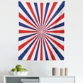thumbnail image 1 of 4th of July Tapestry, Retro Rays Patriotic Style US Stripes and Dots on Background, Fabric Wall Hanging Decor for Bedroom Living Room Dorm, 5 Sizes, White Red and Dark Lavender, by Ambesonne, 1 of 1