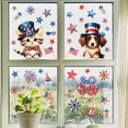 thumbnail image 1 of 4th of July Window Stickers 6 Pack Double Sided Printed Patriotic American Flag Decals Removable Independence Day Decorations for Glass Home Office by PALIFEUR, 1 of 7