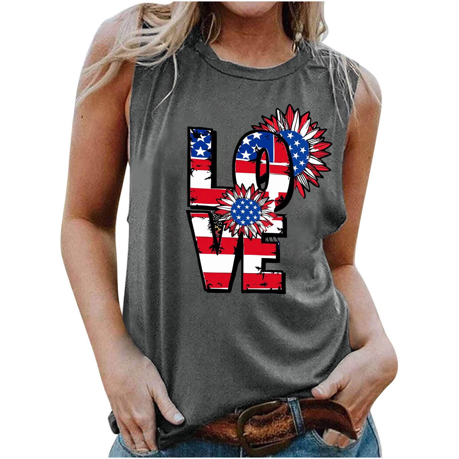 4th of July Womens Tank Tops Petite Tops For Women Prime Day Deals ...