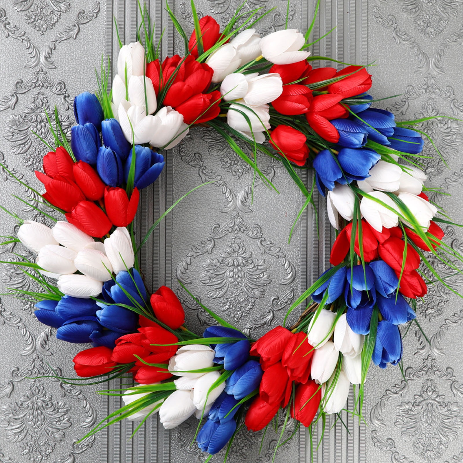 4th of July Wreath Patriotic Wreaths for Front Door 4th of July ...
