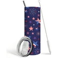 thumbnail image 1 of 4th of July tumbler American Flag Gifts -20 oz Patriotic Vacuum Insulated Stainless Steel Travel Tumblers,Patriotic Military Gifts For Veterans, Police, Fathers Day, 4th of July, 1 of 6