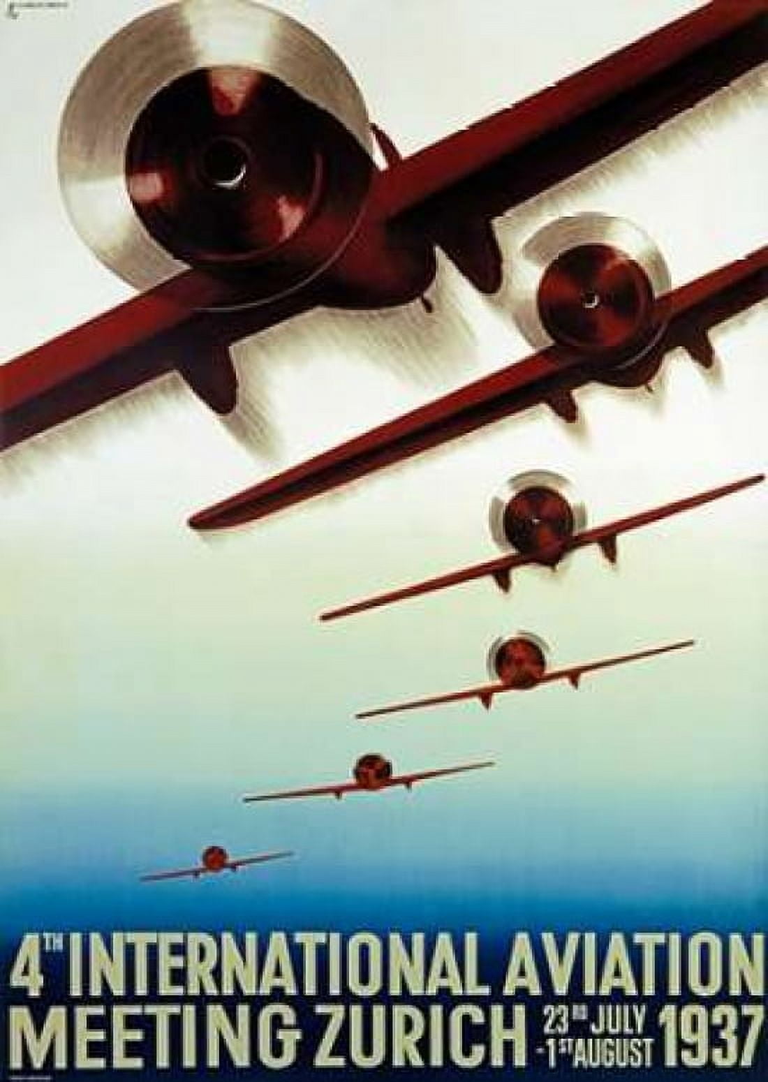 4th Meeting Aeronautique International Canvas Art - Otto Baumberger (20 x 28)