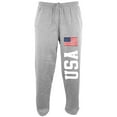 thumbnail image 1 of 4th Of July America Flag World Cup Mens Sweatpants Heather LG, 1 of 1