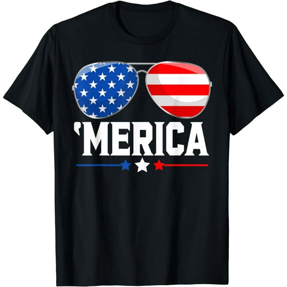 4th Of July America Independence Day USA Flag Red White Blue T-Shirt