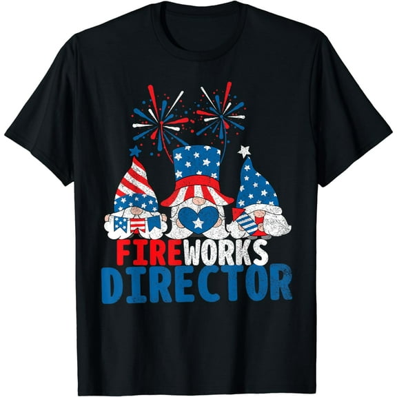 4th Of July American Gnomes Celebrating Independence Day T-Shirt