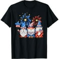 thumbnail image 1 of 4th Of July American Gnomes Celebrating Independence Day T-Shirt, 1 of 4