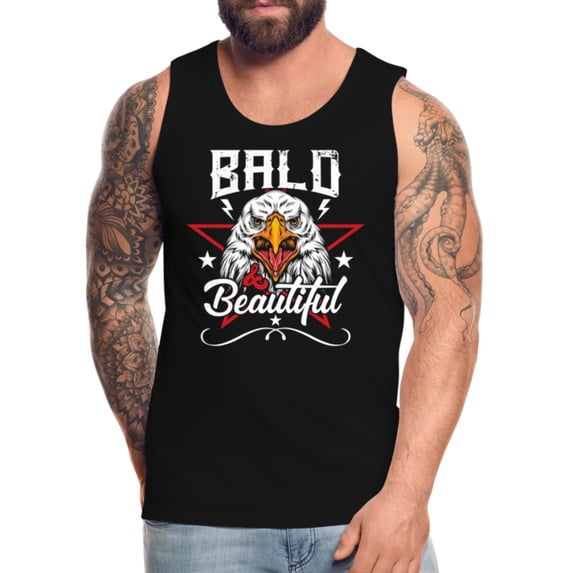 4th Of July Bald And Beautiful Eagle Men’s Premium Tank