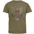 thumbnail image 1 of 4th Of July Born Free American Eagle Mens T Shirt Prairie Dust X-LG, 1 of 1