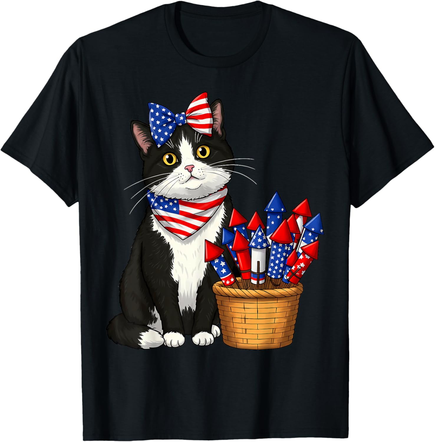 walmart fourth of july cat shirt