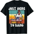 thumbnail image 1 of 4th Of July Chicken Fireworks Here To Bang Retro America Men T-Shirt Tops Tee, 1 of 4