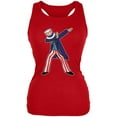 thumbnail image 1 of 4th Of July Dabbing Uncle Sam Juniors Soft Tank Top Red 2XL, 1 of 1