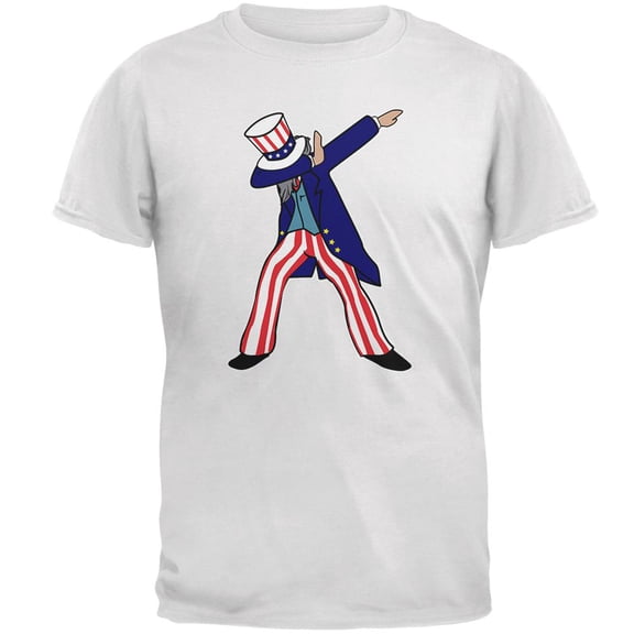 4th Of July Dabbing Uncle Sam Mens T Shirt White LG