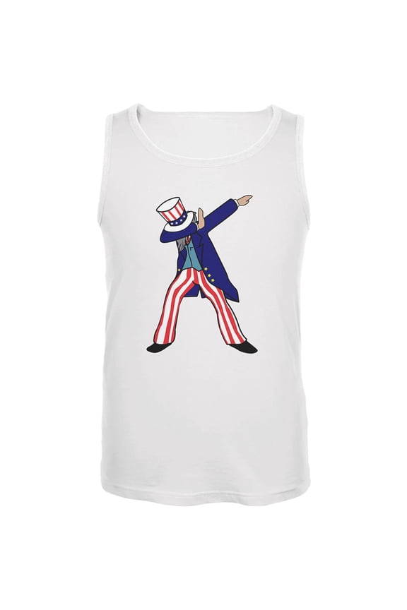 4th Of July Dabbing Uncle Sam Mens Tank Top