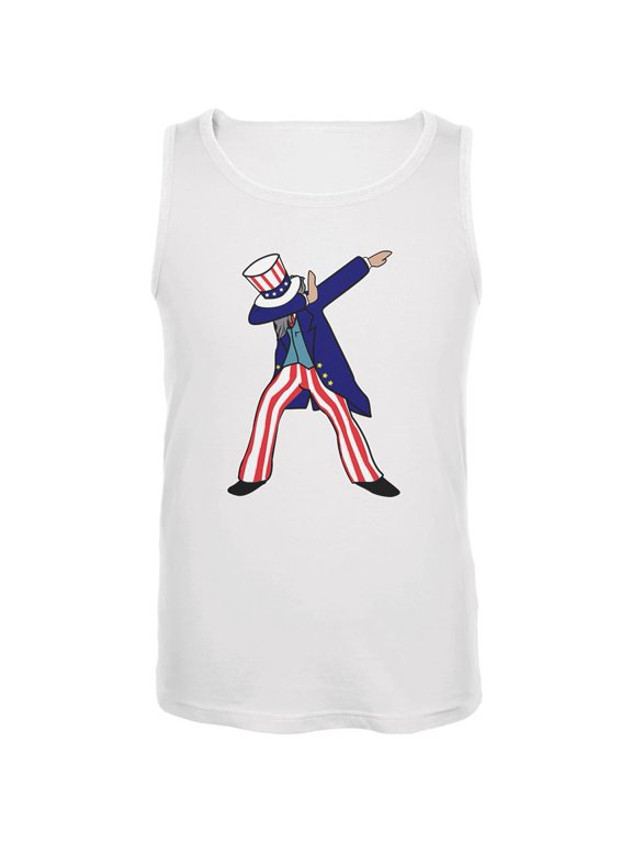 4th Of July Dabbing Uncle Sam Mens Tank Top