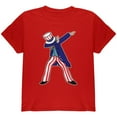thumbnail image 1 of 4th Of July Dabbing Uncle Sam Youth T Shirt Red YMD, 1 of 1
