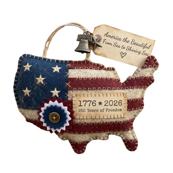 4th Of July Decorations,250th Anniversary Decorations Anniversary Hanging Ornament Heartfelt Keepsake For Celebrating Idea