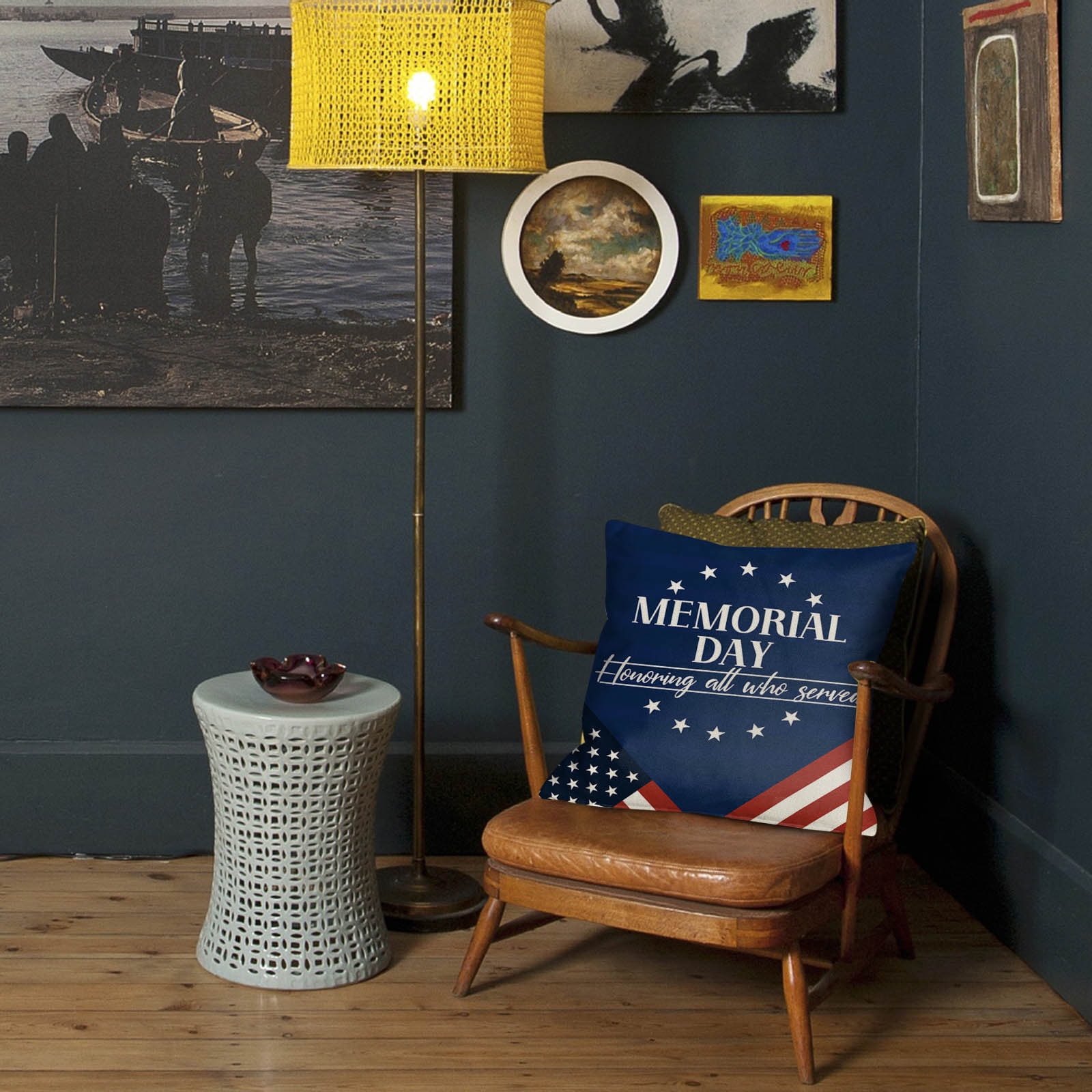 4th Of July Decorations Pillow Covers 18x18 Set Of 4 Memorial Day