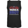 thumbnail image 1 of 4th Of July Do You Even 'Merica Bro? Black Adult Tank Top, 1 of 1