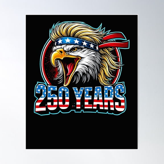 4th Of July Eagle July 4th USA Merica Art Unframed Paper Print